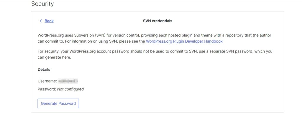 SVN Password